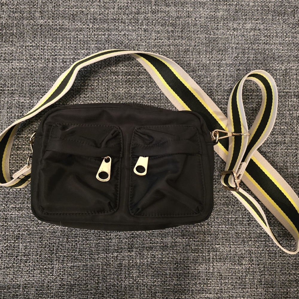 Urban Expressions Crossbody bag 3 color yellow wide strap